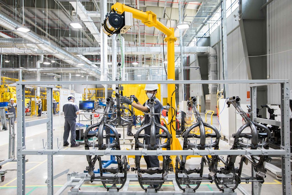 Ứng dụng trong sản xuất xe máy